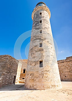 Tower of the lighthouse of El Morro in Havana