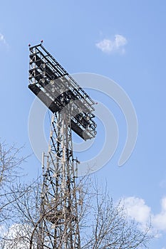 Tower for lighting stadiums, sports and concert areas