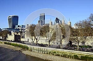 Tower of London and The Gherkin