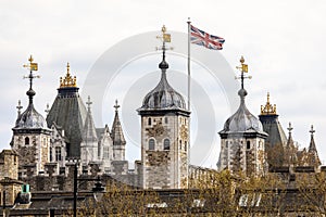 Tower of London and Tower Bridge View in London