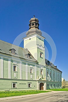 Tower of mansion in Dubnica nad Vahom town