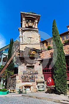 Tower at Marionette Theatre square in Tbilisi, Georgia