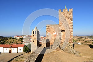 View Tower and the Misericordia church, Mogadoura, Tras os Montes, Po photo