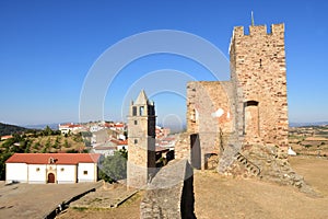 Tower and the Misericordia church, Mogadouro, Tras os Montes, Po photo