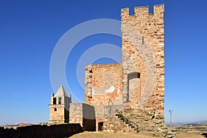 Tower and the Misericordia church, Mogadouro, Tras os Montes, Po photo