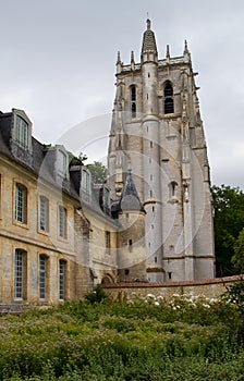 Tower and monastry in France photo