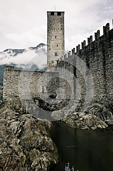 Tower in Montebello castle, Bellinzona photo