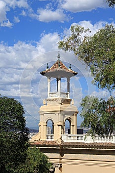 Tower at Montjuic in Barcelona