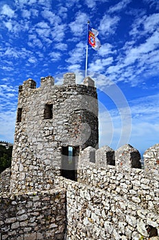 Tower of Moors Castle, Sintra Portugal photo