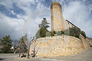 Tower of Moresco, medieval village, Italy