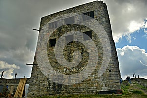 Tower on Mount Pop Ivan Carpathians