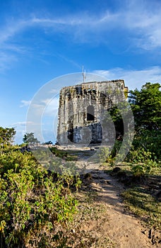 Tower on the mountain Le Chameau, Terre-de-Haut, Iles des Saintes, Guadeloupe, Lesser Antilles, Caribbean photo