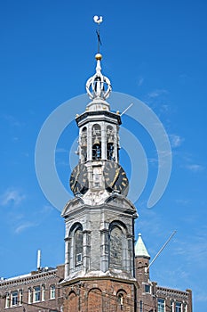 Tower from the Munt tower in Amsterdam Netherlands photo