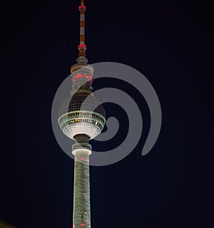 Tower at night in Berlin