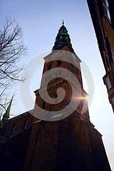 Tower of Nikolaj in Copenhagen