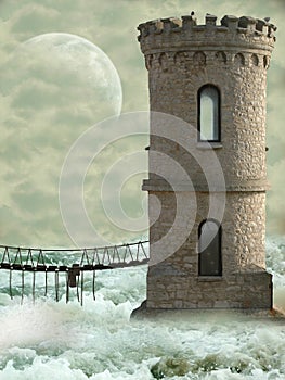 Tower in the ocean
