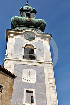 Tower of Old Castle in Banska Stiavnica, Slovakia