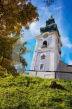 Tower of old castle in Banska Stiavnica, Slovakia