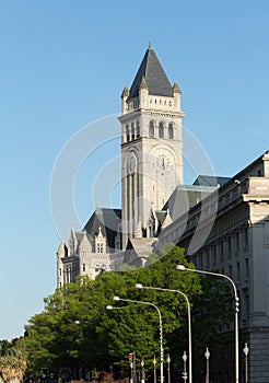 Tower of Old Post Office building Washington photo