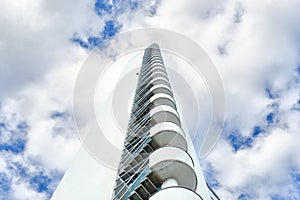 The tower of Olympic Stadium in Helsinki, Finland