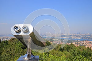 Tower optical viewer on the observation deck