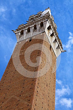 Tower of Palazzo Pubblico, Siena, Italy