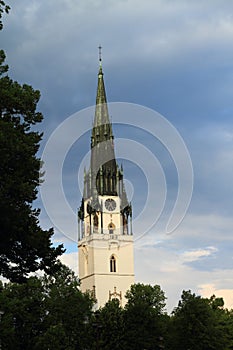 Church in city Spisska Nova Ves in Slovakia