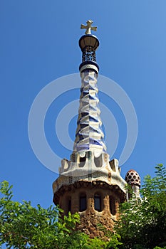 Tower in Park Guell