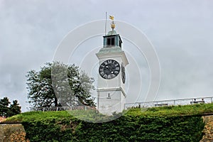 Tower of Petrovaradin Fortress. Novi Sad.