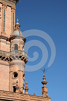 Tower in Plaza Espana, Sevilla