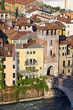 Tower of the Ponte Pietra - Verona Italy