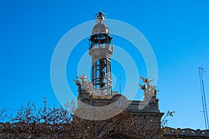 Tower of the Post and telegraph building Oficina de Correos photo