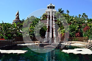 Tower of Power water attraction in Siam Park-Tenerife