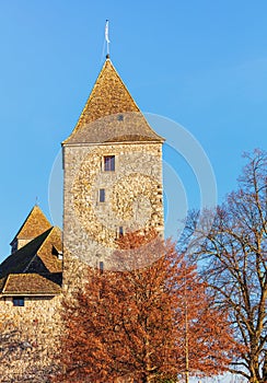 Tower of Rapperswil Castle in Switzerland