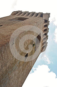 Tower in Recanati, Marche, central italy photo