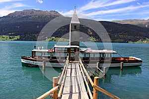 Tower of Resia Lake Church