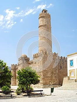 Tower in Ribat fortress in the town of Sousse