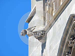 The tower of Saint Jacques, Paris. Detail photo