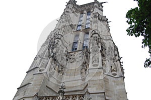 Tower of Saint Jacquues near Louvres, Paris, France photo