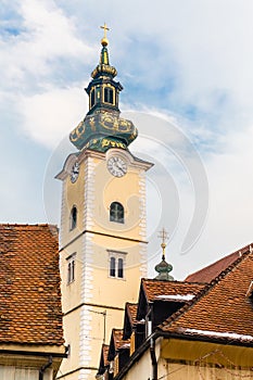 Tower of Saint Mary at Dolac Church-Zagreb,Croatia