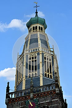 Tower of Saint Pancras of Zuidekerk in Enkhuizen