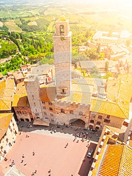 Tower of San Gimignano in Tuscany