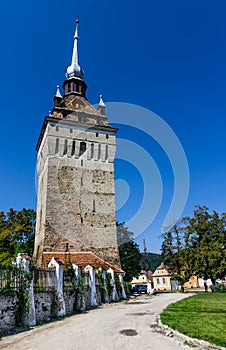 Tower of Saschiz fortified church, Transylvania