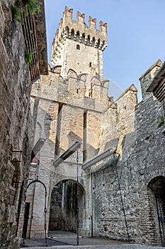 Tower of the Scaliger Castle in Italy