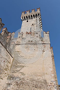 Tower of Scaliger Castle, Sirmione, Lombardy, Italy