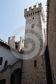 Tower of Scaliger Castle, Sirmione, Lombardy, Italy