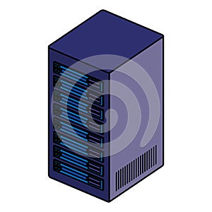 tower server isometric icon