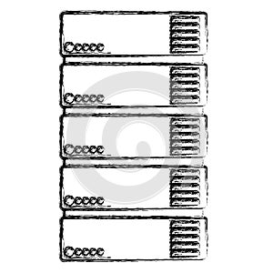 Tower server isometric icon