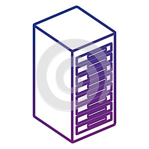 tower server isometric icon