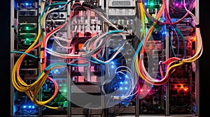 tower silver back of computer